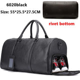 WESTAL Men's Travel Bags Hand Luggage Genuine Leather Duffle Bags Leather Luggage Travel Bag Suitcases Handbags big/Weekend Bag