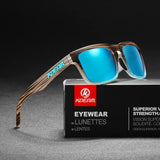 KDEAM Men's Polarized Sunglasses Fishing Lifestyles Mirrored Color Blocking Sun Glasses Women Legend Square Sunglass With Box