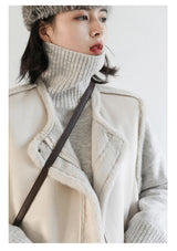 Women's Relaxed Mock Neck Knit Sweater