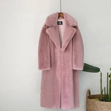 Luxury Faux Rabbit Fur Winter Overcoat