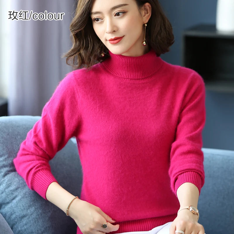 Women's Collared Knit Pullover Sweater