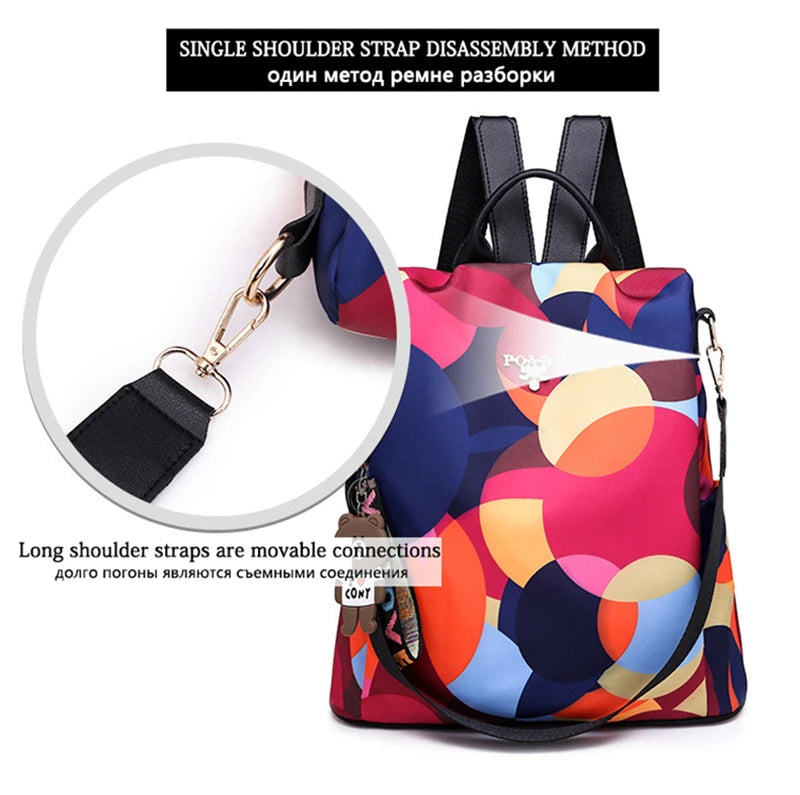 Women's Oxford Backpack with Organizer Pockets
