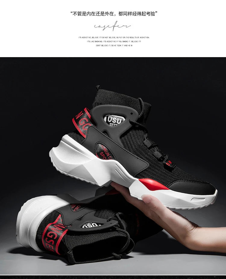 High-Top Breathable Sport Sneakers