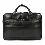 Men Briefcase Genuine Leather Laptop Bag 14 15.6" PC Doctor Lawyer Computer Bag Cowhide Male Briefcase Leather Men Business Bag