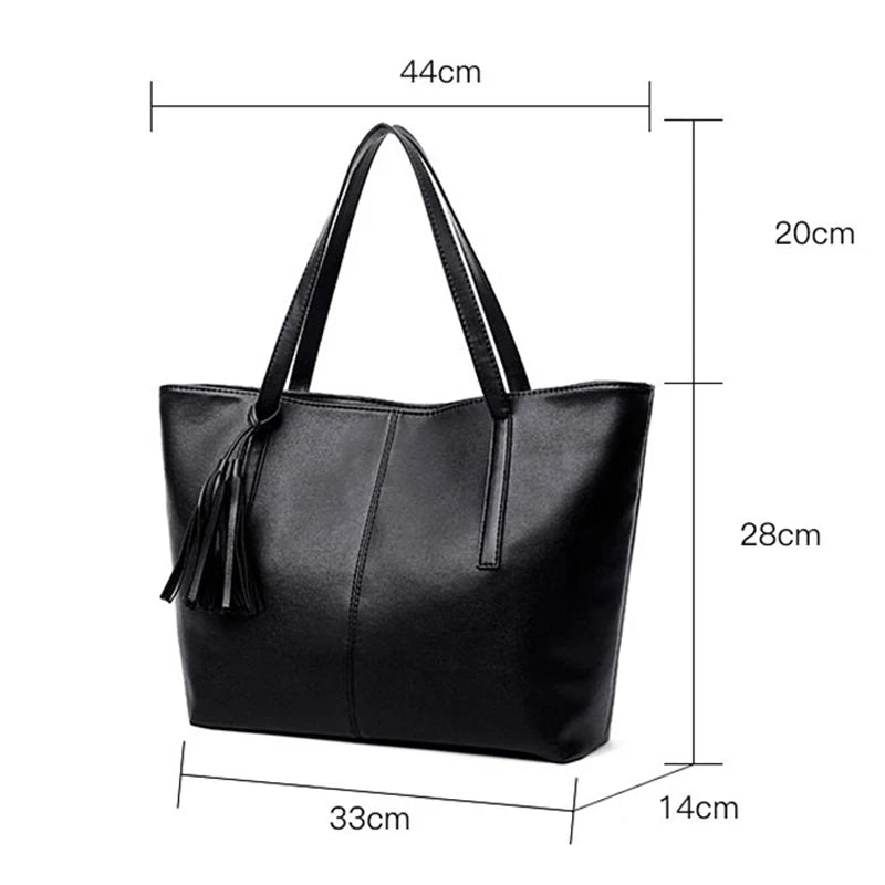 Women's Retro Tassel Tote Shoulder Bag