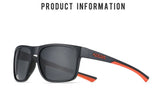 KDEAM New Polarized Men's Sunglasses Square Outdoor Photochromic Sun Glasses Women Non-Slip Nose Pad Full Accessories Included