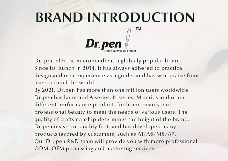 Genuine Dr Pen A10 Wireless With 2 Needle Microneedle Derma Pen Needle length 0.25 mm