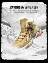RAX Waterproof Hiking Shoes Men Winter Outdoor Sneakers for Men Snow Boots Plush Mountain Snowboots Outdoor Tourism Jogging Shoe