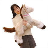 New Arrive High Quality 90-120CM Horse Plush Toys Stuffed Animal Doll Boys Girls  Birthday Gift Home Shop Decor Triver