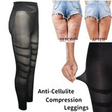 Anti-Cellulite Compression Leggings – High Waist Tummy Control & Thigh Slimming Body Shaper