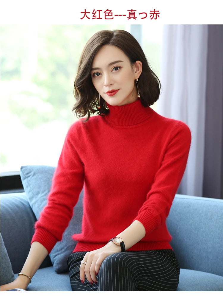 Women's Collared Knit Pullover Sweater