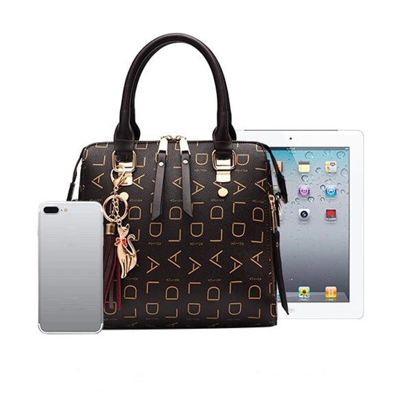 Elegant Tassel PU Leather Tote
