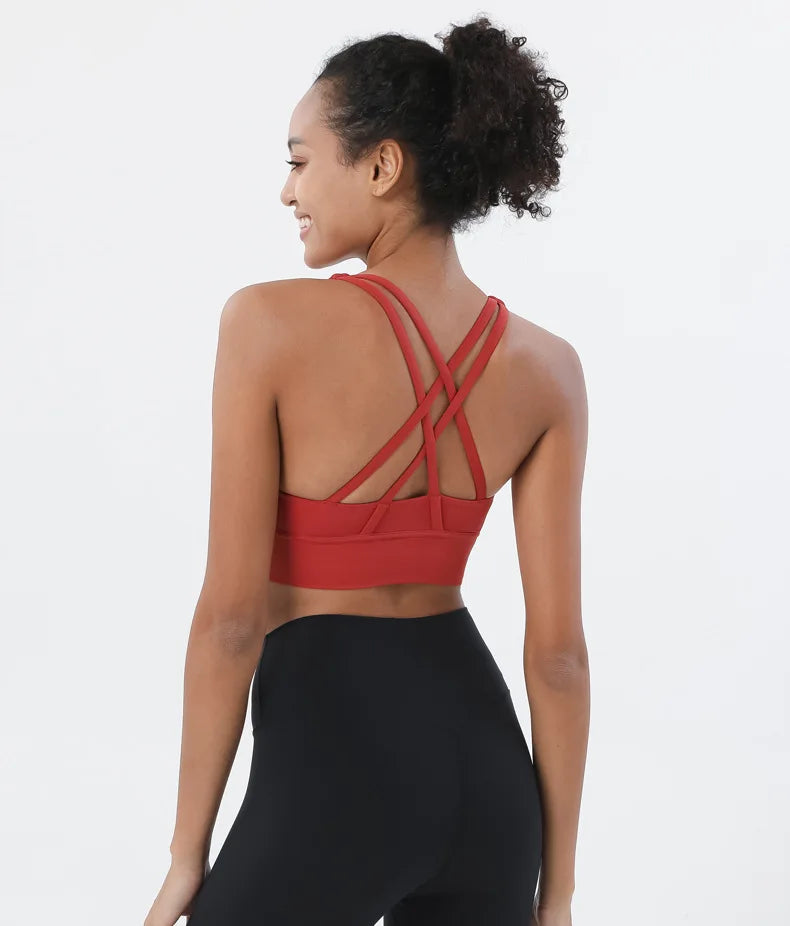 Women's Yoga Set with Sports Bra & High-Waist Leggings