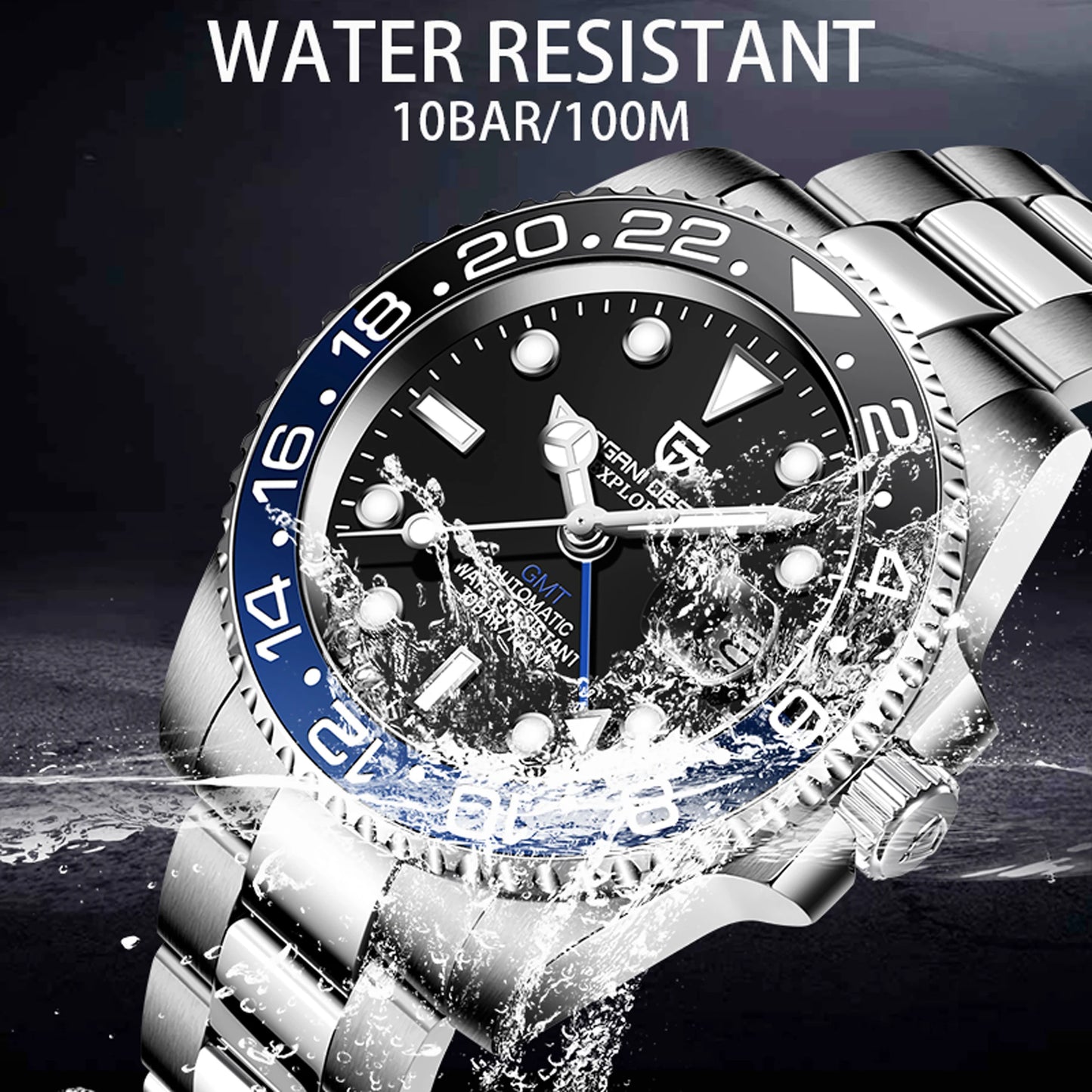 Pagani Design PD-1662 GMT Automatic Men's Watch