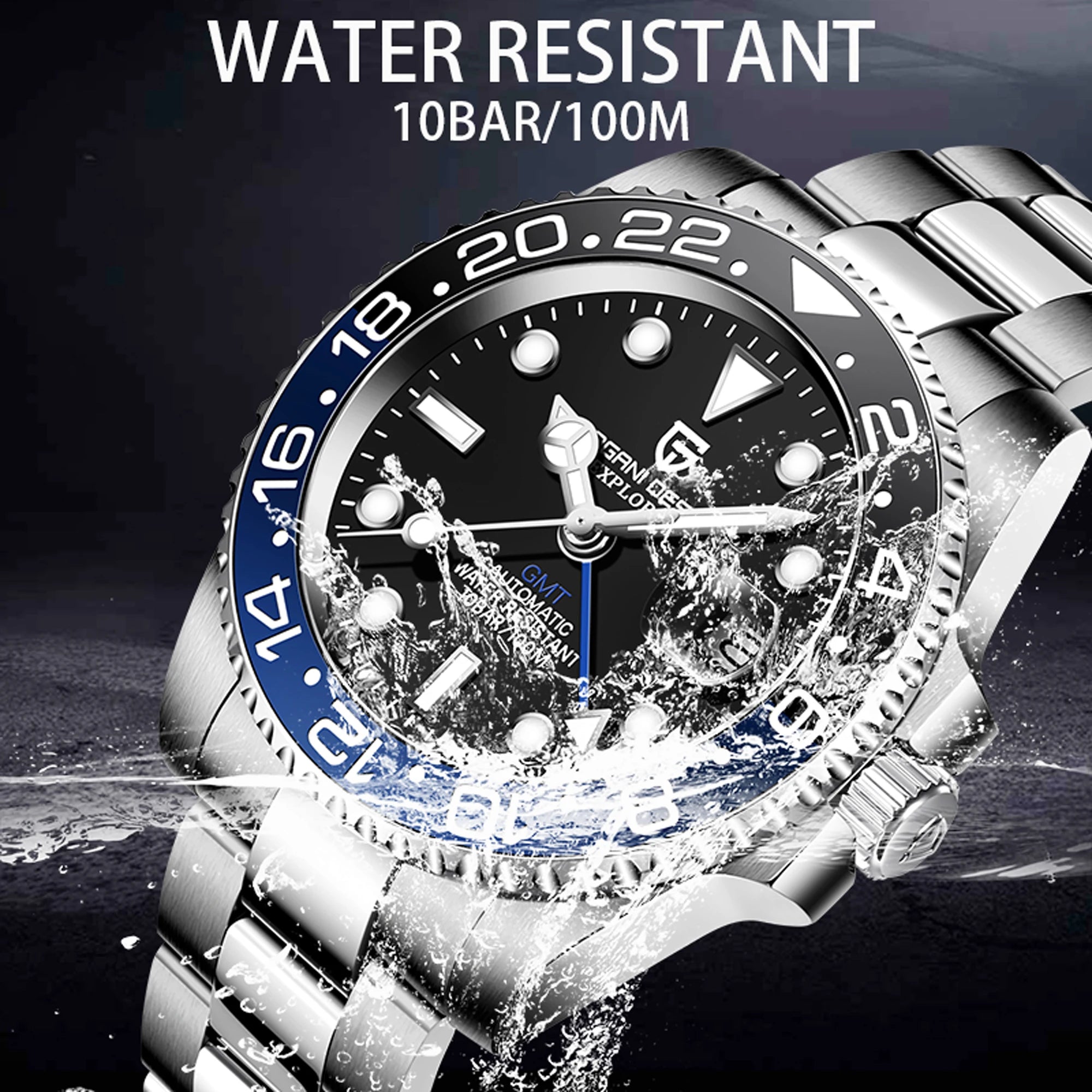 Pagani Design PD-1662 GMT Automatic Men's Watch
