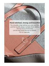 JAZZQ Reversible Genuine Leather Tote | First-Layer Cowhide