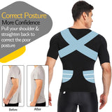 1/2 PCS Men Body Shaper T-Shirt Slimming Shapewear Corrective Posture Belly Control Compression Man Modeling Underwear Corset