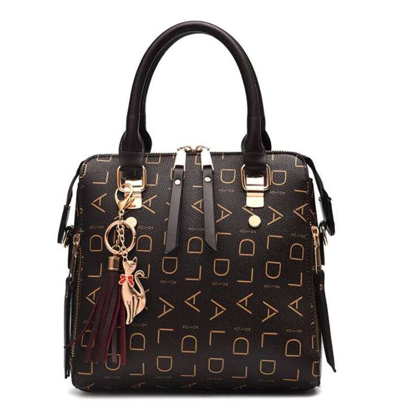 Elegant Tassel PU Leather Tote
