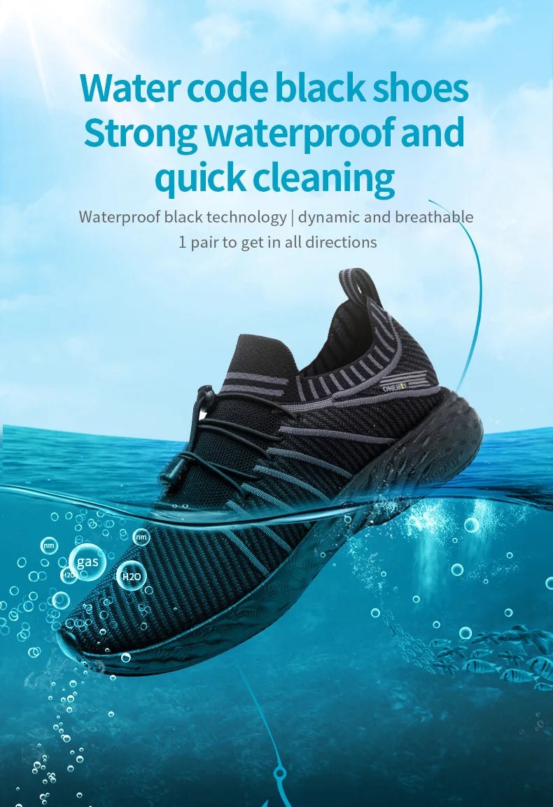 ONEMIX 2026 Men Running Shoes Non-slip Shock Absorption Sneaker Lightweight Tennis Shoe Waterproof Man Breathable Casual Shoes