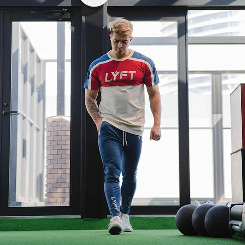 Men's Cotton Blend Elastic Waist Sweatpants