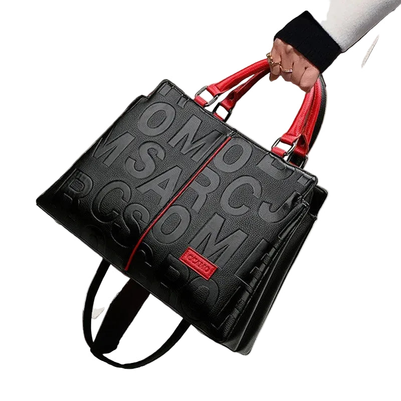 Luxury PU Leather Large Capacity Crossbody Bag – USA-Made Designer Women’s Travel Tote & Shoulder Satchel