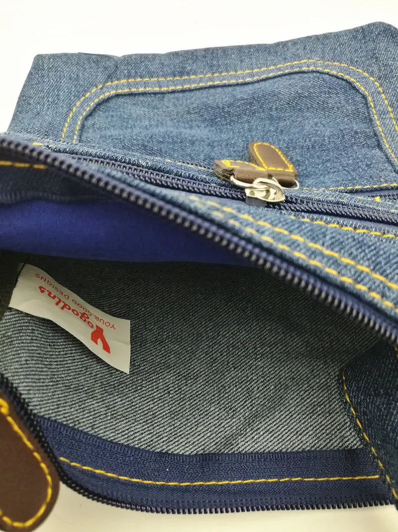 Fashion Shoulder Bags For Women Vintage Denim Crossbody Bag Female Small Messenger Bags Casual Handbags Purse