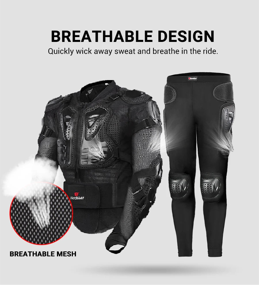 HEROBIKER Motorcycle Jacket Men Motorcycle Armor Moto Body Armor Motocross Riding Jacket Racing Motorbike Body Protection S-5XL