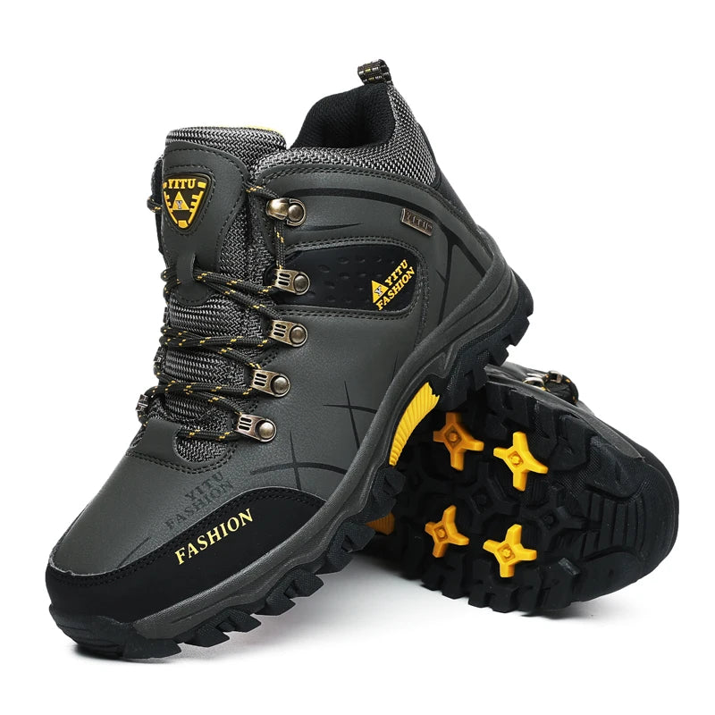 Waterproof Winter Leather Hiking Boots