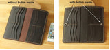 Handmade Vintage Crazy horse Genuine Leather Wallet men Leather long wallet clutch bag male purse money clips money bag