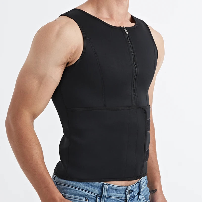 Men Body Shaper Waist Trainer Sauna Suit Sweat Vest Slimming Underwear Weight Loss Shirt Fat Burner Workout Tank Tops Shapewear