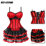 Women's Corset Dress with Straps & Lace | Plus Size Bustier Set