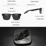 KDEAM All Black Men's Sunglasses Polarized And UV400 Protection Lens Driving Fishing Glasses Mirror With Complete Package