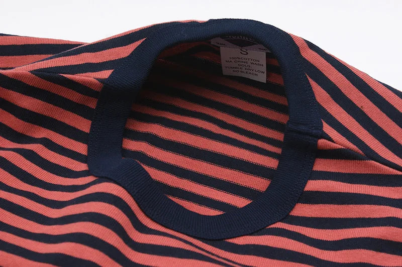 Men’s Striped Cotton Slim Fit T-Shirt