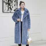 Luxury Faux Rabbit Fur Winter Overcoat