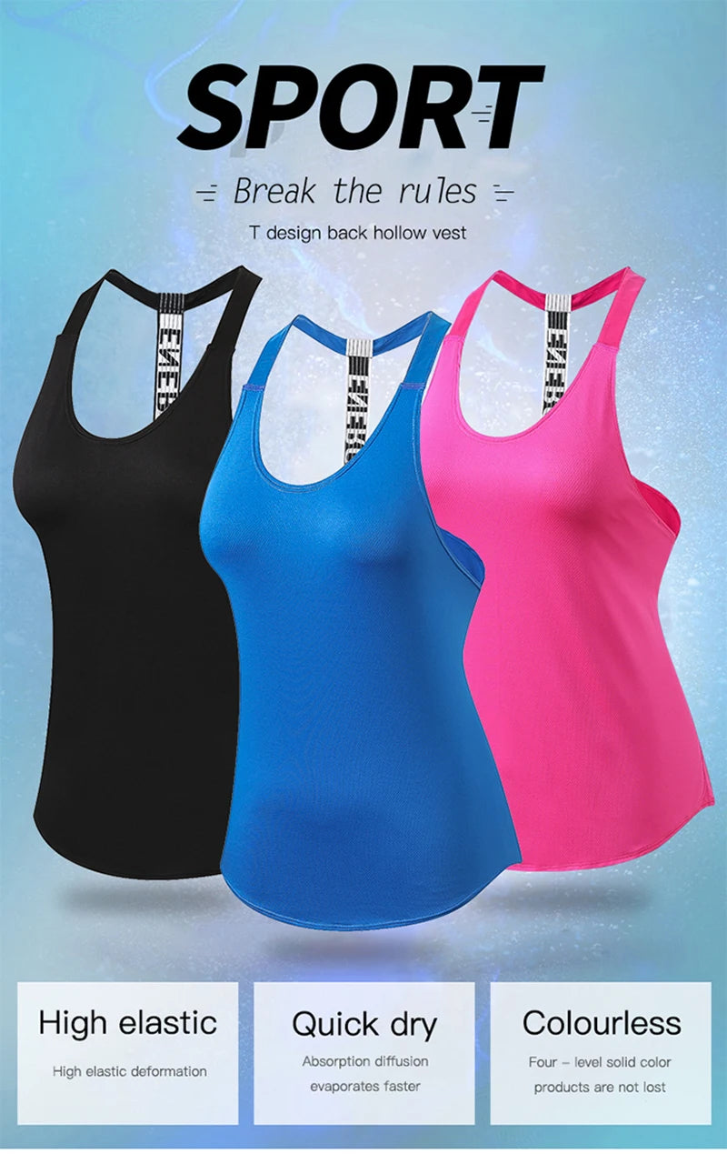 Open-Back Activewear Workout Tank