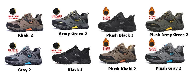 Waterproof Winter Leather Hiking Boots
