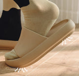 UTUNE Men’s Non-slip Slides Summer Indoor Slippers, Thick Sole Breathable Soft Sandals, Comfy Casual Home House Footwear