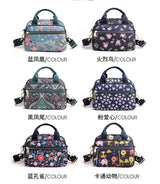 Women's Floral Nylon Crossbody Shoulder Bag