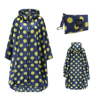Women's Oversized Waterproof Rain Poncho – Windproof