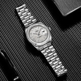 CADISEN Men's Mechanical Watches Luxury Meteorite Dial Automatic Watch For Men Week 100M Japan MIYOTA 8285 Movement Clock Man