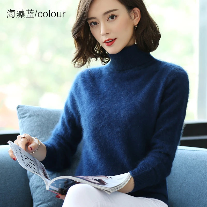Women's Collared Knit Pullover Sweater