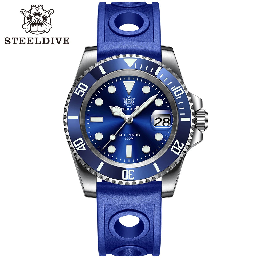 SD1953 Hot Selling Ceramic Bezel 41mm Steeldive 30ATM Water Resistant NH35 Automatic Mens Dive Watch