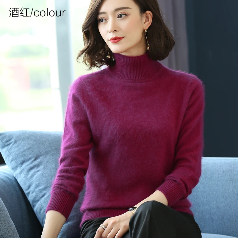 Women's Collared Knit Pullover Sweater