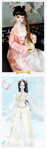Special Price DBS Doll 1/3 BJD Mechanical Joint Body With Makeup Including Hair Eyes Clothes 62cm Height Girls Dream Fairy