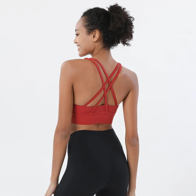 Women's Yoga Set with Sports Bra & High-Waist Leggings