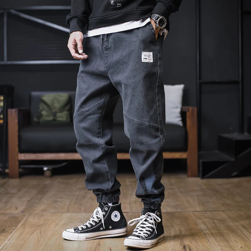 Men’s Relaxed Fit Cargo Harem Jeans