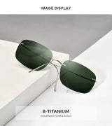 FONEX Titanium Rimless Polarized Sunglasses – Ultralight