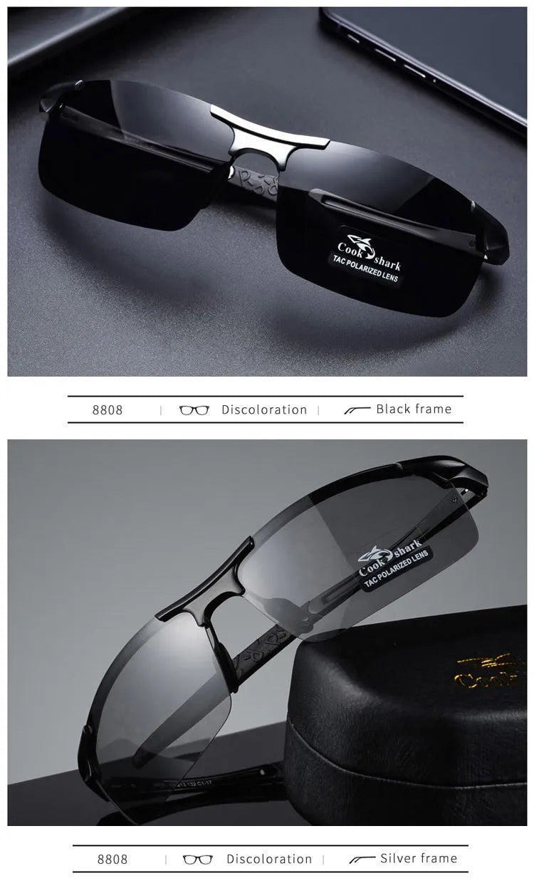 Cook Shark Polarized Aluminium Sunglasses for Men