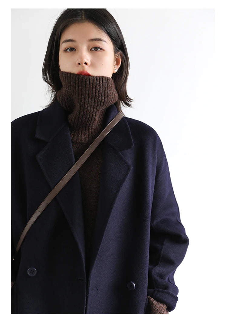 Women's Relaxed Mock Neck Knit Sweater