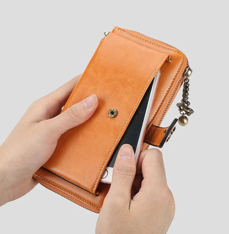 New Women Wallets Fashion Long PU Leather Top Quality Brand Card Holder Classic Female Purse Zipper Wallet For Women